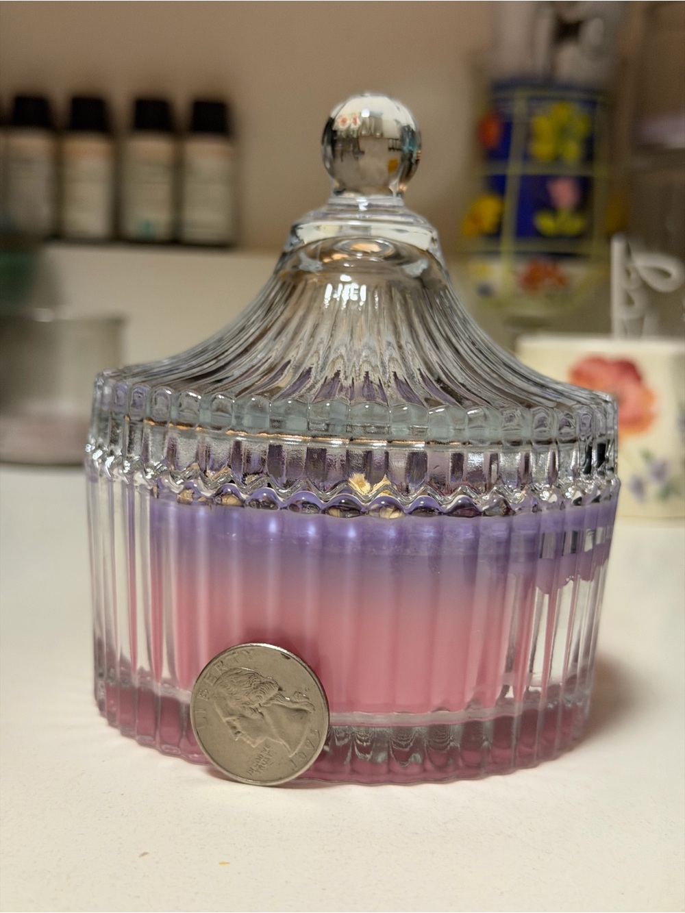 “Sugar Moon” ~ Cinnamon Spice & Bubble Gum scent ~7 oz Handcrafted Candle - Picture 6 of 6